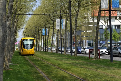Yellow tramway