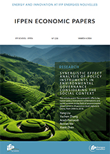 Couverture - IFPEN Economic Papers n°158