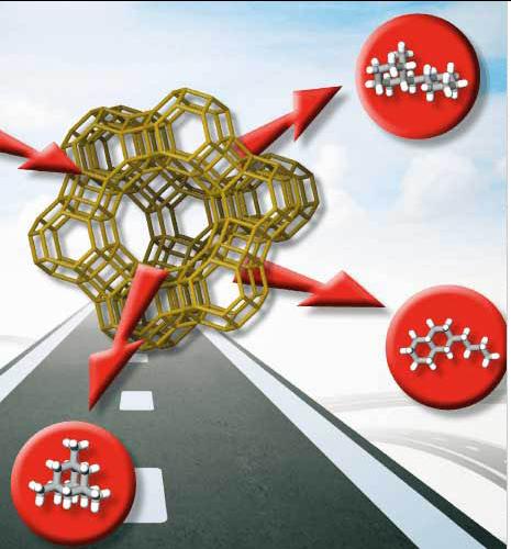 How zeolites convert cyclic molecules