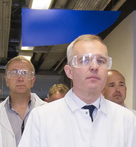 Tour of IFPEN Lyon by François de Rugy
