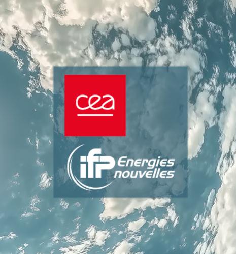 Logos CEA et IFPEN - image ciel & nuages