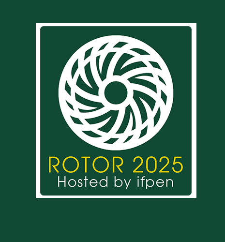 Bandeau avec logo rotor sur fond vert