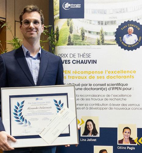 The 2023 Yves Chauvin prize laureate, Alexandre Delarouzée