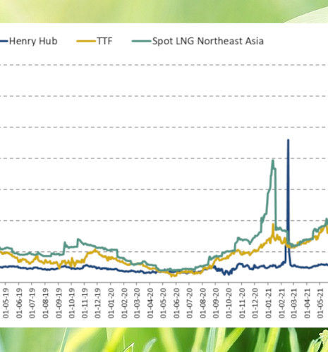 International gaz prices for the 3rd quarter 2021