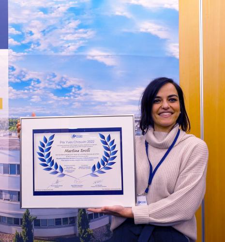 Martina Torelli, winner of the 2022 Yves Chauvin Prize