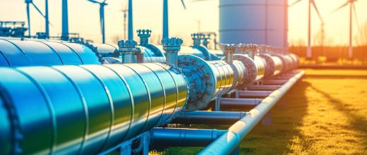  pipes carrying hydrogen