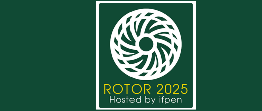 Bandeau avec logo rotor sur fond vert