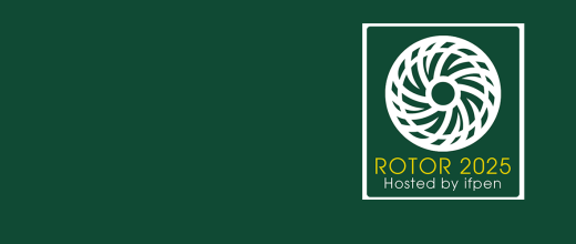Bandeau avec logo rotor sur fond vert