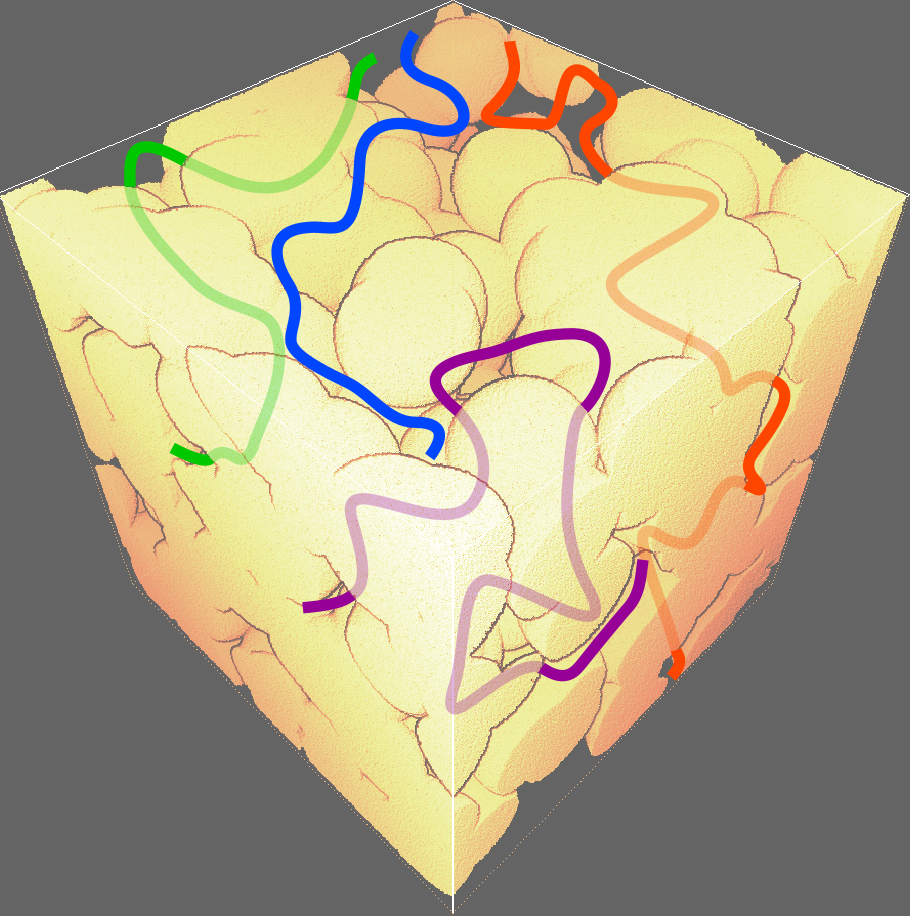 Tortuosimetric operator for complex porous media characterization